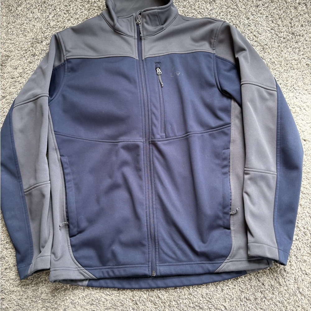 Men's Performance Jacket in Gray and Blue